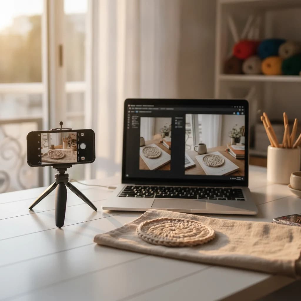 Mockup com IA: Guia Completo para Fotos de Artesanato